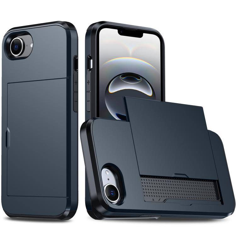 Funda para teléfono con armadura a prueba de golpes y ranura para tarjetas, For iPhone 18, For iPhone 18 Pro, For iPhone 18 Pro Max, For iPhone 17e / 16e