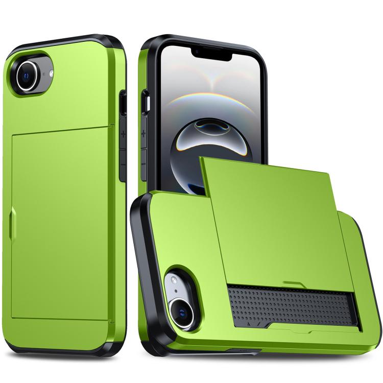 Funda para teléfono con armadura a prueba de golpes y ranura para tarjetas, For iPhone 18, For iPhone 18 Pro, For iPhone 18 Pro Max, For iPhone 17e / 16e