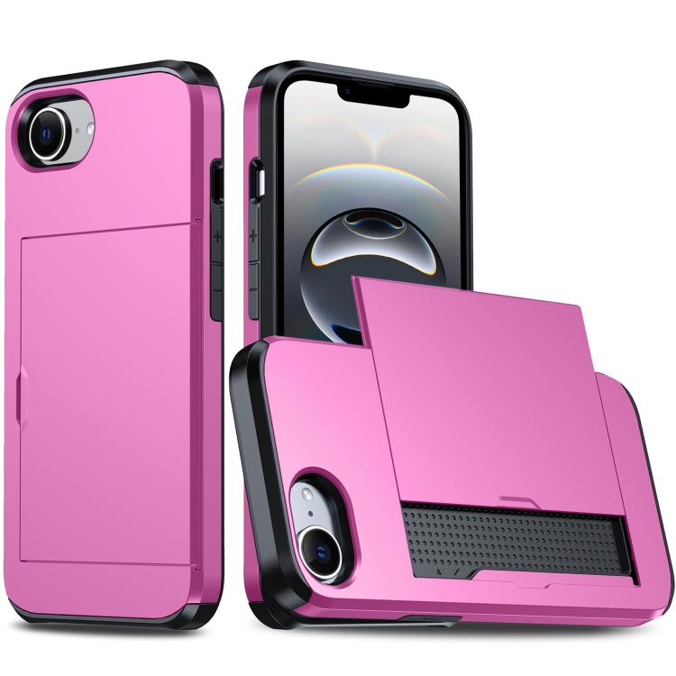 Funda para teléfono con armadura a prueba de golpes y ranura para tarjetas, For iPhone 18, For iPhone 18 Pro, For iPhone 18 Pro Max, For iPhone 17e / 16e