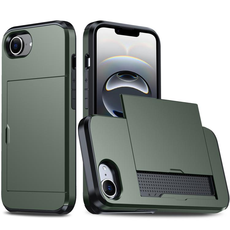Funda para teléfono con armadura a prueba de golpes y ranura para tarjetas, For iPhone 18, For iPhone 18 Pro, For iPhone 18 Pro Max, For iPhone 17e / 16e