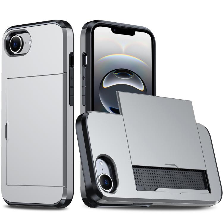 Funda para teléfono con armadura a prueba de golpes y ranura para tarjetas, For iPhone 18, For iPhone 18 Pro, For iPhone 18 Pro Max, For iPhone 17e / 16e