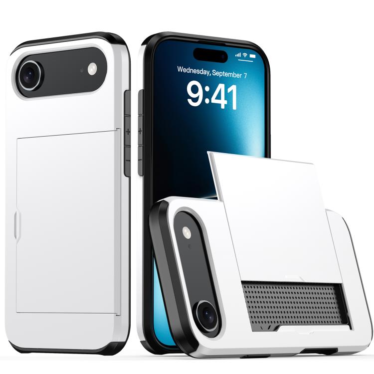 Funda para teléfono con armadura a prueba de golpes y ranura para tarjetas, For iPhone 17 Pro Max, For iPhone 17 Pro, For iPhone 17, For iPhone Air