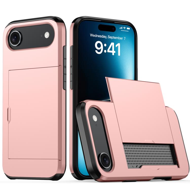 Funda para teléfono con armadura a prueba de golpes y ranura para tarjetas, For iPhone 17 Pro Max, For iPhone 17 Pro, For iPhone 17, For iPhone Air