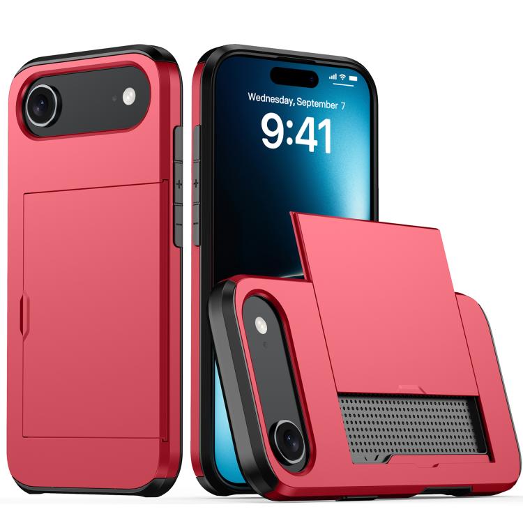 Funda para teléfono con armadura a prueba de golpes y ranura para tarjetas, For iPhone 17 Pro Max, For iPhone 17 Pro, For iPhone 17, For iPhone Air