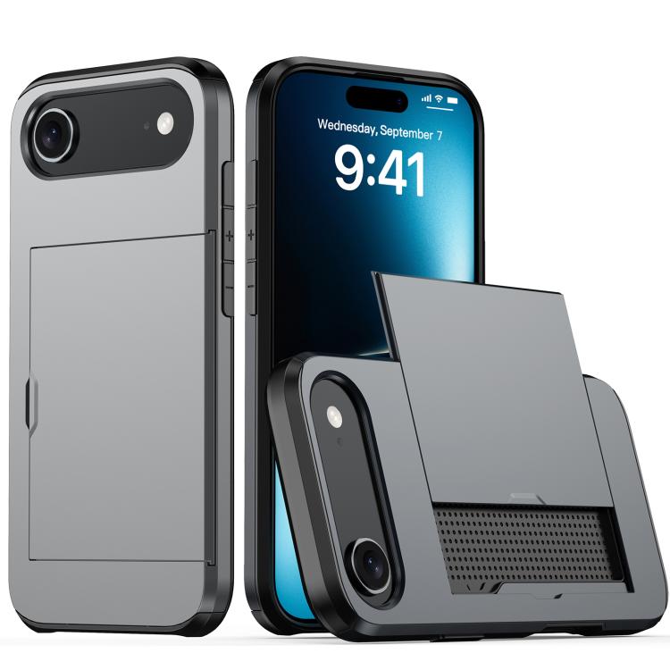 Funda para teléfono con armadura a prueba de golpes y ranura para tarjetas, For iPhone 17 Pro Max, For iPhone 17 Pro, For iPhone 17, For iPhone Air
