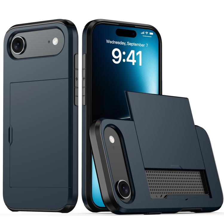 Funda para teléfono con armadura a prueba de golpes y ranura para tarjetas, For iPhone 17 Pro Max, For iPhone 17 Pro, For iPhone 17, For iPhone Air