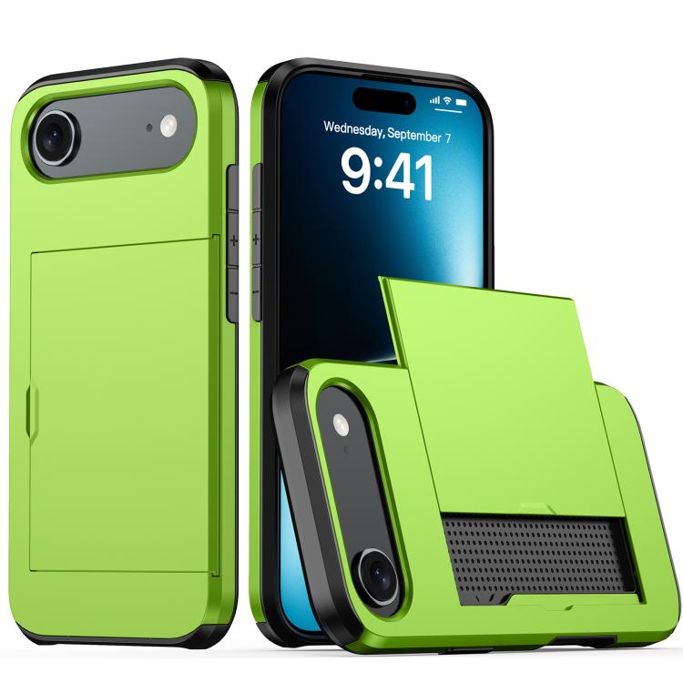 Funda para teléfono con armadura a prueba de golpes y ranura para tarjetas, For iPhone 17 Pro Max, For iPhone 17 Pro, For iPhone 17, For iPhone Air