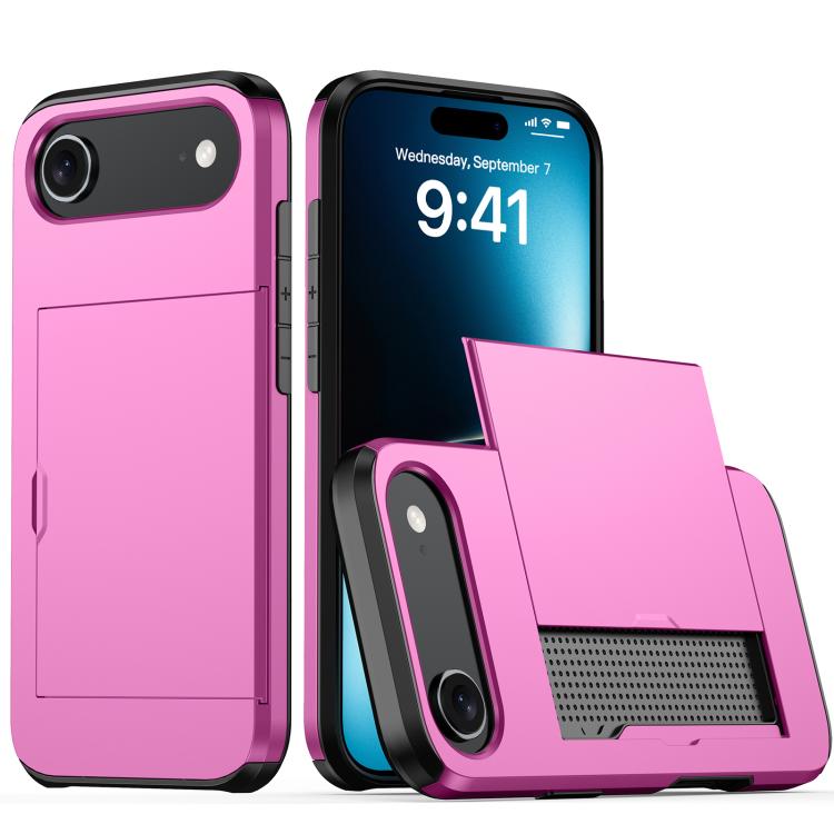 Funda para teléfono con armadura a prueba de golpes y ranura para tarjetas, For iPhone 17 Pro Max, For iPhone 17 Pro, For iPhone 17, For iPhone Air