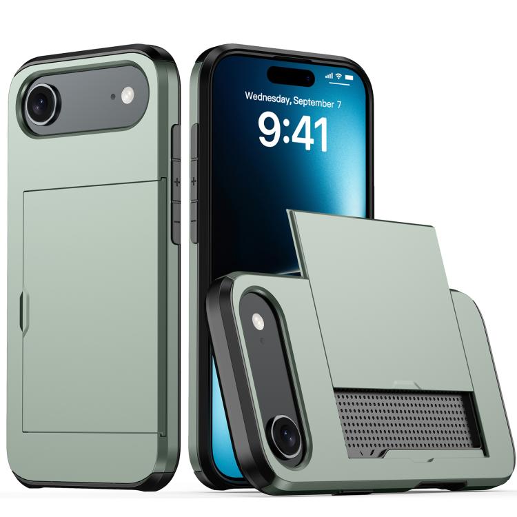 Funda para teléfono con armadura a prueba de golpes y ranura para tarjetas, For iPhone 17 Pro Max, For iPhone 17 Pro, For iPhone 17, For iPhone Air
