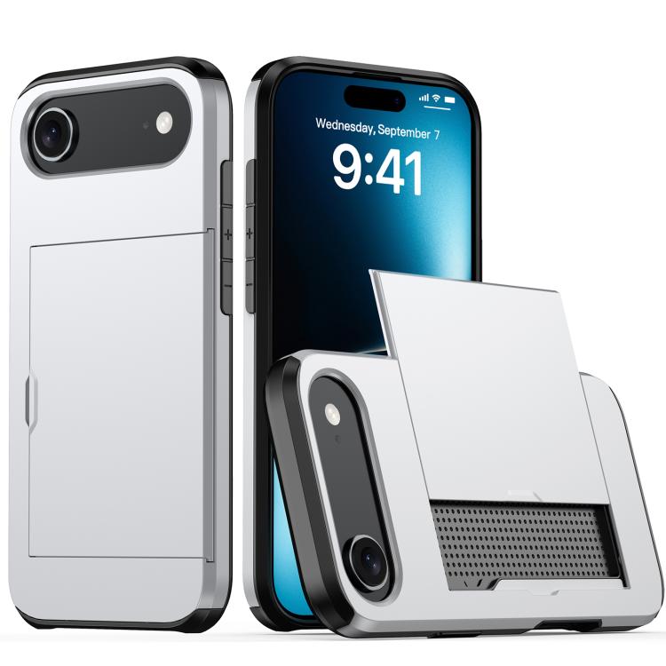 Funda para teléfono con armadura a prueba de golpes y ranura para tarjetas, For iPhone 17 Pro Max, For iPhone 17 Pro, For iPhone 17, For iPhone Air