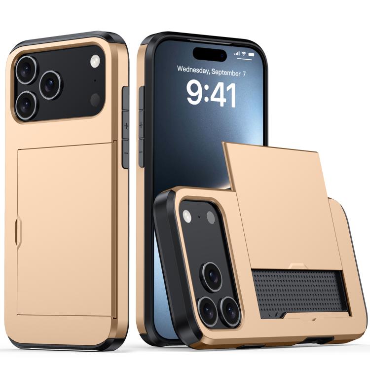 Funda para teléfono con armadura a prueba de golpes y ranura para tarjetas, For iPhone 17 Pro Max, For iPhone 17 Pro, For iPhone 17, For iPhone Air