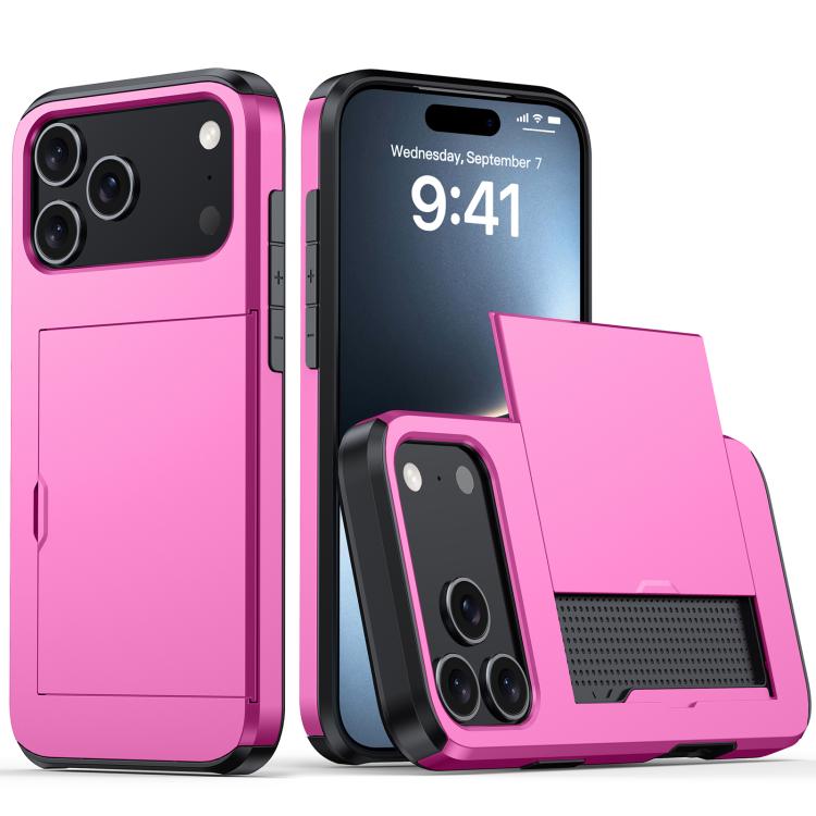 Funda para teléfono con armadura a prueba de golpes y ranura para tarjetas, For iPhone 17 Pro Max, For iPhone 17 Pro, For iPhone 17, For iPhone Air