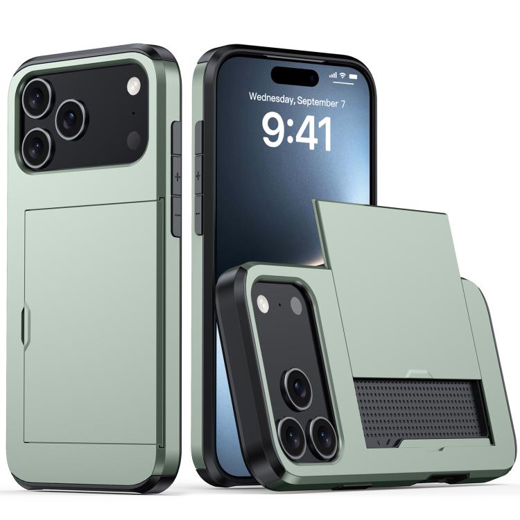 Funda para teléfono con armadura a prueba de golpes y ranura para tarjetas, For iPhone 17 Pro Max, For iPhone 17 Pro, For iPhone 17, For iPhone Air