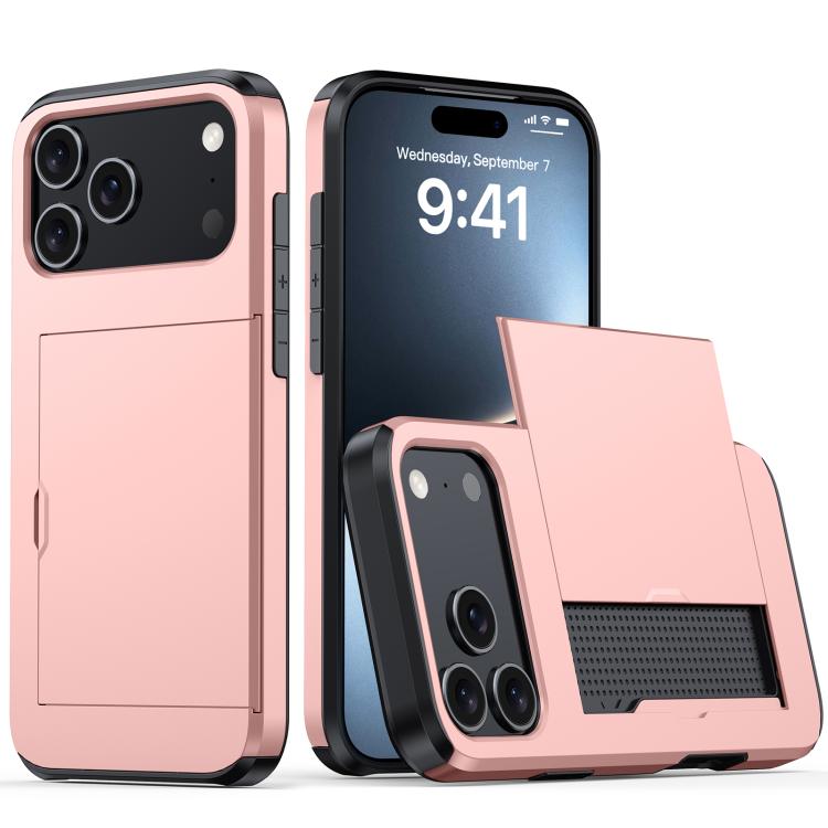 Funda para teléfono con armadura a prueba de golpes y ranura para tarjetas, For iPhone 17 Pro Max, For iPhone 17 Pro, For iPhone 17, For iPhone Air