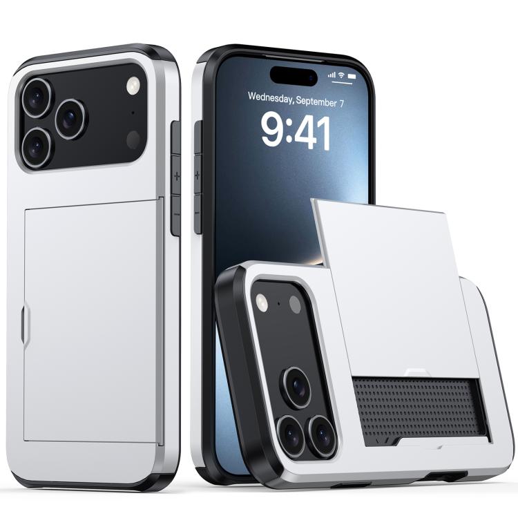 Funda para teléfono con armadura a prueba de golpes y ranura para tarjetas, For iPhone 17 Pro Max, For iPhone 17 Pro, For iPhone 17, For iPhone Air