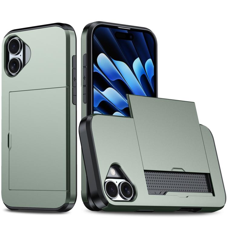 Funda para teléfono con armadura a prueba de golpes y ranura para tarjetas, For iPhone 17 Pro Max, For iPhone 17 Pro, For iPhone 17, For iPhone Air