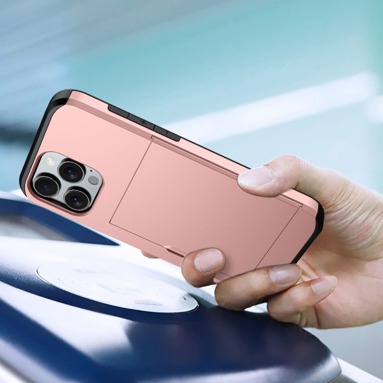 Funda para teléfono con armadura a prueba de golpes y ranura para tarjetas, For iPhone 18, For iPhone 18 Pro, For iPhone 18 Pro Max, For iPhone 17e / 16e