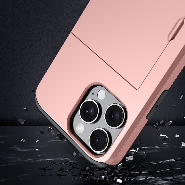 Funda para teléfono con armadura a prueba de golpes y ranura para tarjetas, For iPhone 16 Pro Max, For iPhone 16 Pro, For iPhone 16 Plus, For iPhone 16