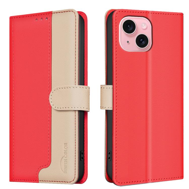 Funda de teléfono de cuero antirrobo RFID a juego de colores, For iPhone 15 Pro Max, For iPhone 15 Pro, For iPhone 15 Plus / 14 Plus, For iPhone 15, For iPhone 14 / 13, For iPhone 14 Pro, For iPhone 14 Pro Max, For iPhone SE 2022 / SE 2020 / 8 / 7     ...
