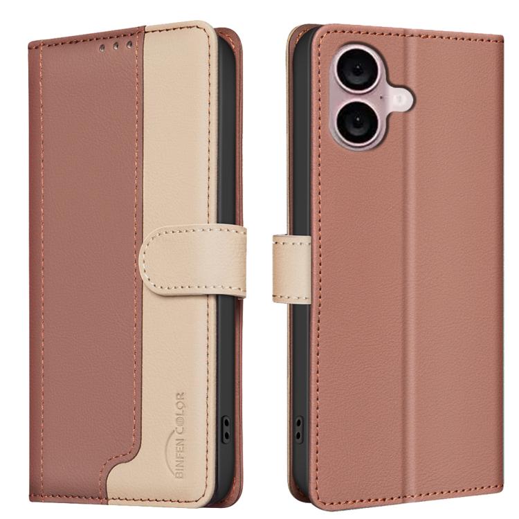 Funda de teléfono de cuero antirrobo RFID a juego de colores, For iPhone 18 Pro/17 Pro, For iPhone 18 Pro Max/17 Pro Max, For iPhone 17e / 16e, For iPhone 17, For iPhone Air, For iPhone 16 Pro Max, For iPhone 16 Pro, For iPhone 16 Plus, For iPhone 16