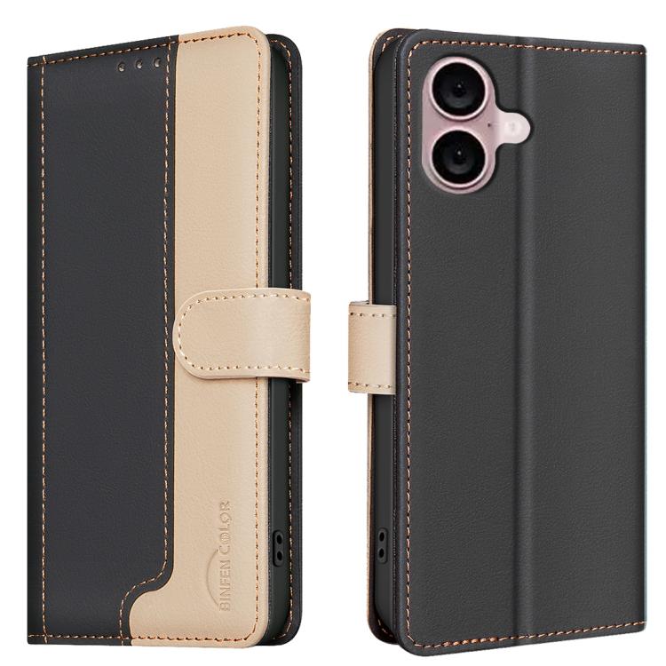 Funda de teléfono de cuero antirrobo RFID a juego de colores, For iPhone 18 Pro/17 Pro, For iPhone 18 Pro Max/17 Pro Max, For iPhone 17e / 16e, For iPhone 17, For iPhone Air, For iPhone 16 Pro Max, For iPhone 16 Pro, For iPhone 16 Plus, For iPhone 16