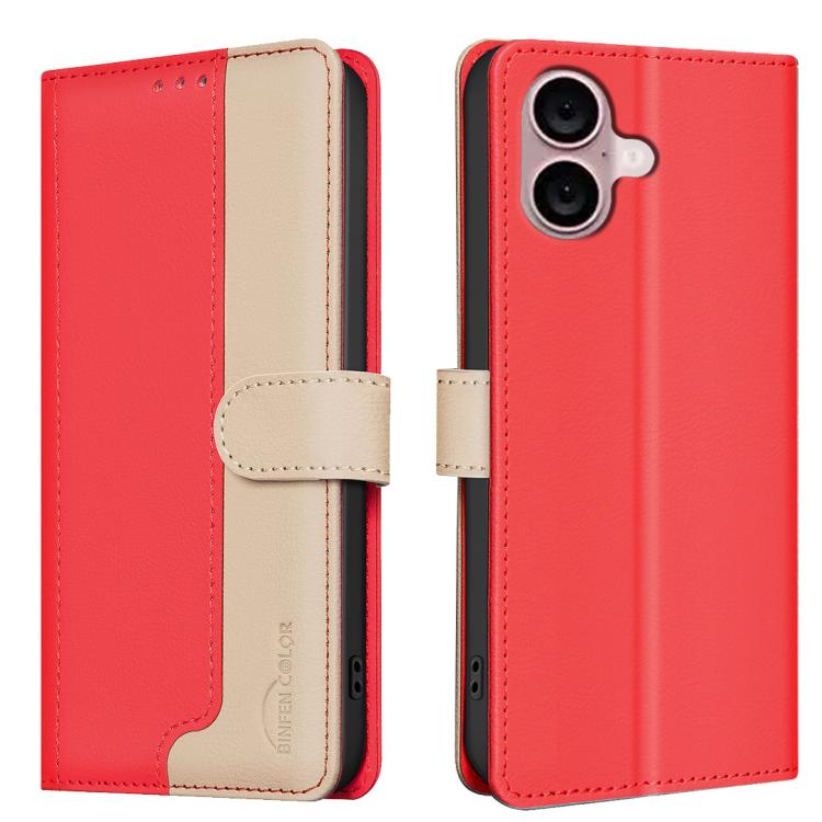 Funda de teléfono de cuero antirrobo RFID a juego de colores, For iPhone 18 Pro/17 Pro, For iPhone 18 Pro Max/17 Pro Max, For iPhone 17e / 16e, For iPhone 17, For iPhone Air, For iPhone 16 Pro Max, For iPhone 16 Pro, For iPhone 16 Plus, For iPhone 16