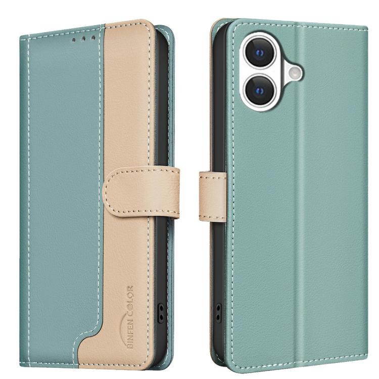 Funda de teléfono de cuero antirrobo RFID a juego de colores, For iPhone 18 Pro/17 Pro, For iPhone 18 Pro Max/17 Pro Max, For iPhone 17e / 16e, For iPhone 17, For iPhone Air, For iPhone 16 Pro Max, For iPhone 16 Pro, For iPhone 16 Plus, For iPhone 16