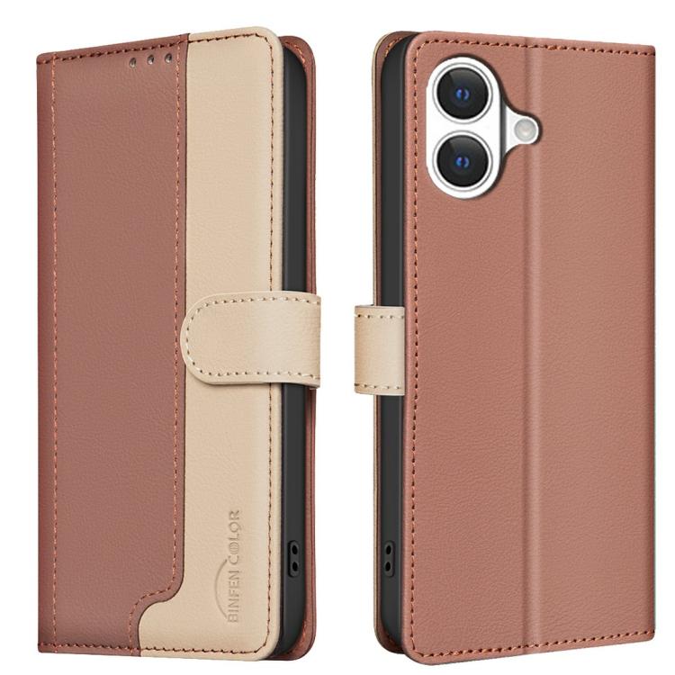 Funda de teléfono de cuero antirrobo RFID a juego de colores, For iPhone 18 Pro/17 Pro, For iPhone 18 Pro Max/17 Pro Max, For iPhone 17e / 16e, For iPhone 17, For iPhone Air, For iPhone 16 Pro Max, For iPhone 16 Pro, For iPhone 16 Plus, For iPhone 16