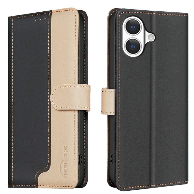 Funda de teléfono de cuero antirrobo RFID a juego de colores, For iPhone 18 Pro/17 Pro, For iPhone 18 Pro Max/17 Pro Max, For iPhone 17e / 16e, For iPhone 17, For iPhone Air, For iPhone 16 Pro Max, For iPhone 16 Pro, For iPhone 16 Plus, For iPhone 16