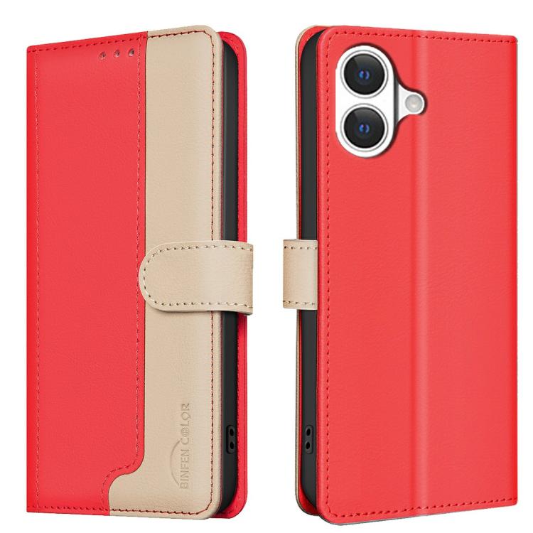 Funda de teléfono de cuero antirrobo RFID a juego de colores, For iPhone 18 Pro/17 Pro, For iPhone 18 Pro Max/17 Pro Max, For iPhone 17e / 16e, For iPhone 17, For iPhone Air, For iPhone 16 Pro Max, For iPhone 16 Pro, For iPhone 16 Plus, For iPhone 16