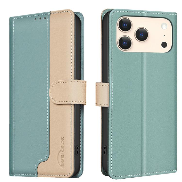 Funda de teléfono de cuero antirrobo RFID a juego de colores, For iPhone 18 Pro/17 Pro, For iPhone 18 Pro Max/17 Pro Max, For iPhone 17e / 16e, For iPhone 17, For iPhone Air, For iPhone 16 Pro Max, For iPhone 16 Pro, For iPhone 16 Plus, For iPhone 16