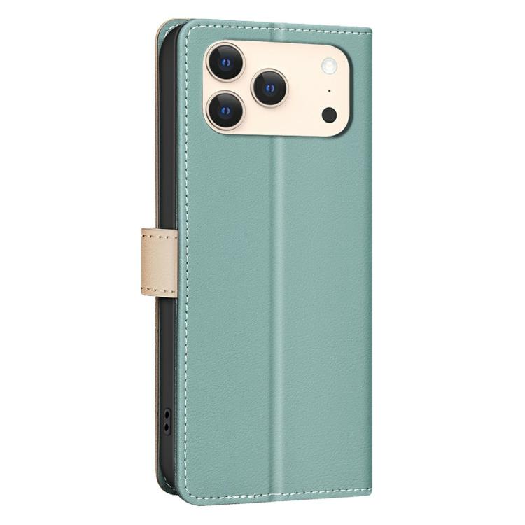 Funda de teléfono de cuero antirrobo RFID a juego de colores, For iPhone 18 Pro/17 Pro, For iPhone 18 Pro Max/17 Pro Max, For iPhone 17e / 16e, For iPhone 17, For iPhone Air, For iPhone 16 Pro Max, For iPhone 16 Pro, For iPhone 16 Plus, For iPhone 16