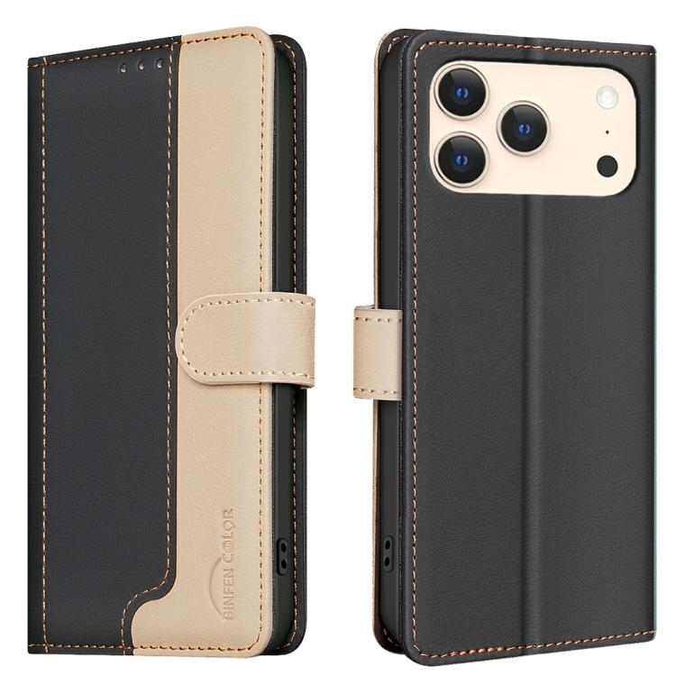 Funda de teléfono de cuero antirrobo RFID a juego de colores, For iPhone 18 Pro/17 Pro, For iPhone 18 Pro Max/17 Pro Max, For iPhone 17e / 16e, For iPhone 17, For iPhone Air, For iPhone 16 Pro Max, For iPhone 16 Pro, For iPhone 16 Plus, For iPhone 16