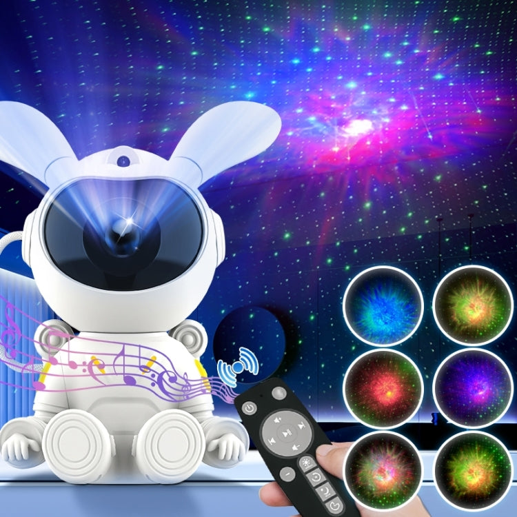 G002 Space Rabbit Lámpara de proyección de cielo estrellado Altavoz Bluetooth 2 en 1 Luz láser, G002 Bluetooth..