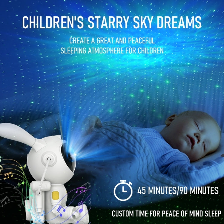 G002 Space Rabbit Lámpara de proyección de cielo estrellado Altavoz Bluetooth 2 en 1 Luz láser, G002 Bluetooth..