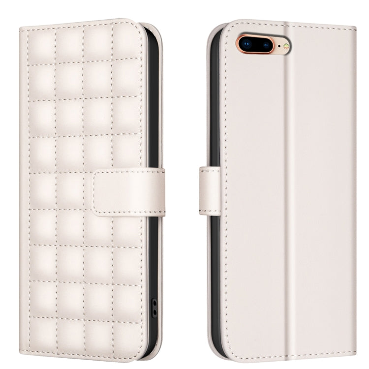 Funda para teléfono de cuero con textura cuadrada, For iPhone 12 / 12 Pro, For iPhone 12 Pro Max, For iPhone 11 Pro Max, For iPhone 11, For iPhone 11 Pro, For iPhone XR, For iPhone XS Max, For iPhone 8 Plus / 7 Plus