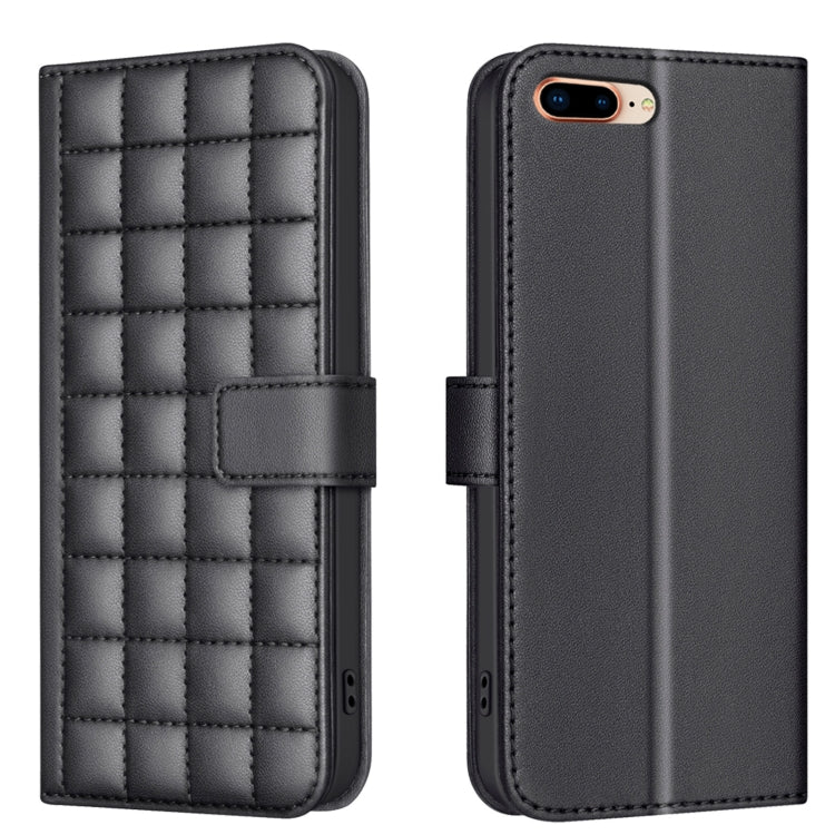 Funda para teléfono de cuero con textura cuadrada, For iPhone 12 / 12 Pro, For iPhone 12 Pro Max, For iPhone 11 Pro Max, For iPhone 11, For iPhone 11 Pro, For iPhone XR, For iPhone XS Max, For iPhone 8 Plus / 7 Plus