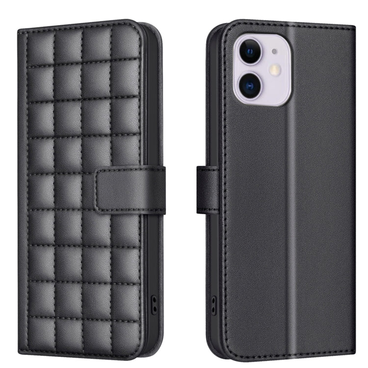 Funda para teléfono de cuero con textura cuadrada, For iPhone 12 / 12 Pro, For iPhone 12 Pro Max, For iPhone 11 Pro Max, For iPhone 11, For iPhone 11 Pro, For iPhone XR, For iPhone XS Max, For iPhone 8 Plus / 7 Plus