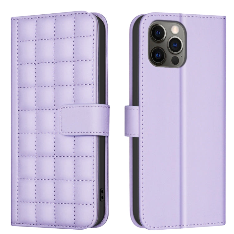Funda para teléfono de cuero con textura cuadrada, For iPhone 12 / 12 Pro, For iPhone 12 Pro Max, For iPhone 11 Pro Max, For iPhone 11, For iPhone 11 Pro, For iPhone XR, For iPhone XS Max, For iPhone 8 Plus / 7 Plus