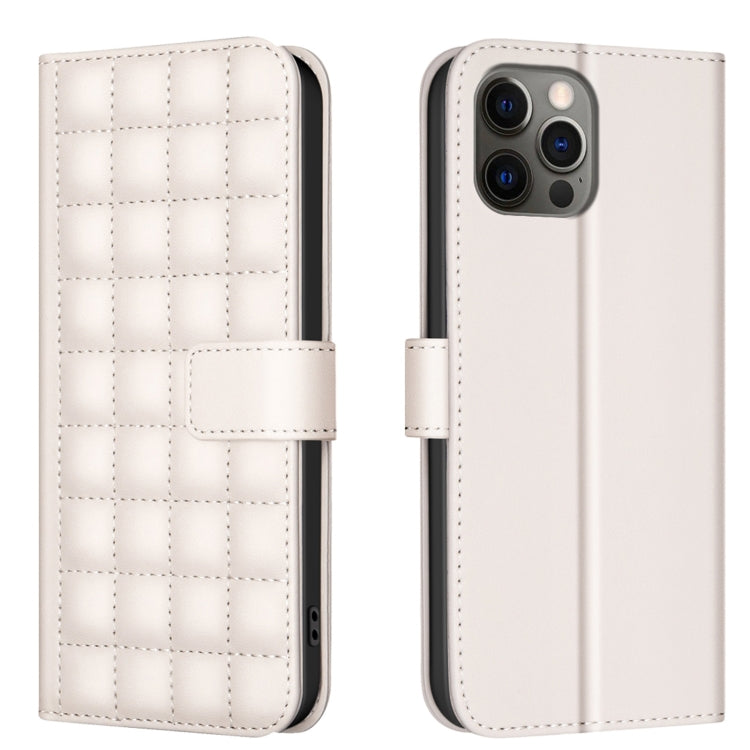 Funda para teléfono de cuero con textura cuadrada, For iPhone 12 / 12 Pro, For iPhone 12 Pro Max, For iPhone 11 Pro Max, For iPhone 11, For iPhone 11 Pro, For iPhone XR, For iPhone XS Max, For iPhone 8 Plus / 7 Plus