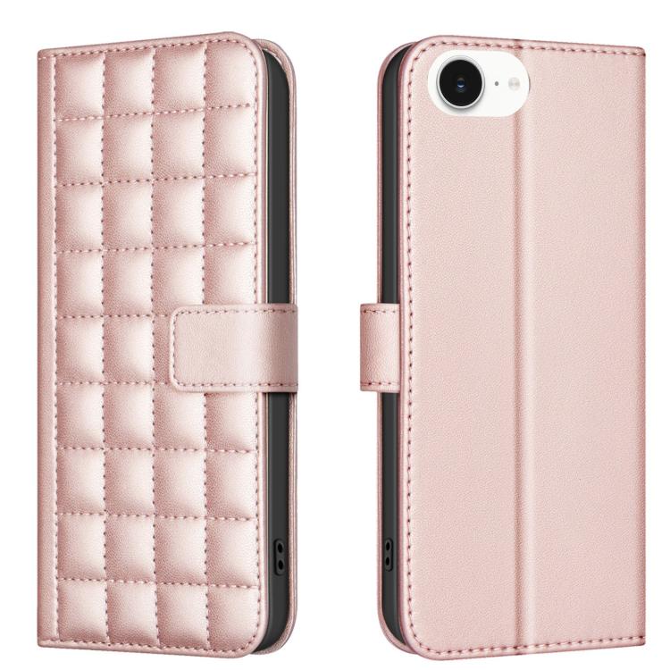 Funda para teléfono de cuero con textura cuadrada, For iPhone 18 Pro Max/17 Pro Max, For iPhone 17e / 16e, For iPhone 16 Pro Max, For iPhone 16 Pro, For iPhone 16 Plus, For iPhone 16, For iPhone 15 Pro Max, For iPhone 15 Pro
