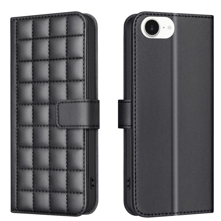 Funda para teléfono de cuero con textura cuadrada, For iPhone 18 Pro Max/17 Pro Max, For iPhone 17e / 16e, For iPhone 16 Pro Max, For iPhone 16 Pro, For iPhone 16 Plus, For iPhone 16, For iPhone 15 Pro Max, For iPhone 15 Pro