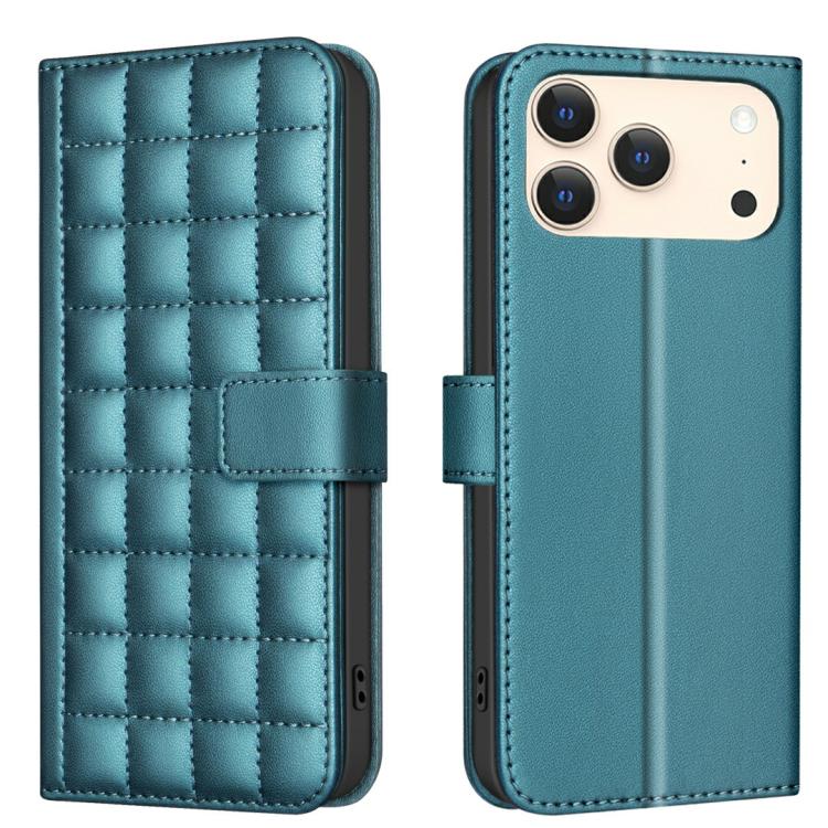 Funda para teléfono de cuero con textura cuadrada, For iPhone 18 Pro Max/17 Pro Max, For iPhone 17e / 16e, For iPhone 16 Pro Max, For iPhone 16 Pro, For iPhone 16 Plus, For iPhone 16, For iPhone 15 Pro Max, For iPhone 15 Pro