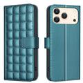Funda para teléfono de cuero con textura cuadrada, For iPhone 18 Pro Max/17 Pro Max, For iPhone 17e / 16e, For iPhone 16 Pro Max, For iPhone 16 Pro, For iPhone 16 Plus, For iPhone 16, For iPhone 15 Pro Max, For iPhone 15 Pro