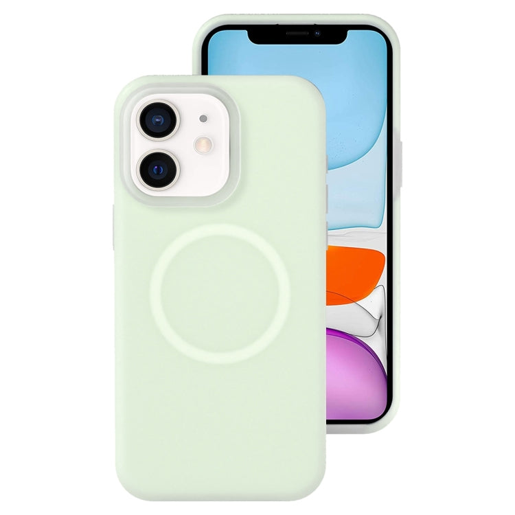 Funda magnética para teléfono con silicona líquida Jelly MagSafe, For iPhone 11, For iPhone 11 Pro