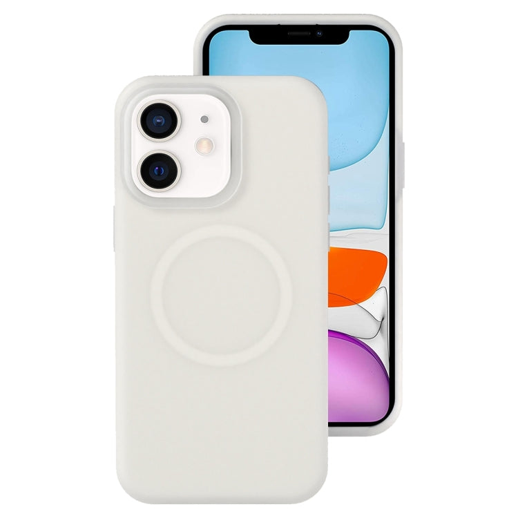 Funda magnética para teléfono con silicona líquida Jelly MagSafe, For iPhone 11, For iPhone 11 Pro