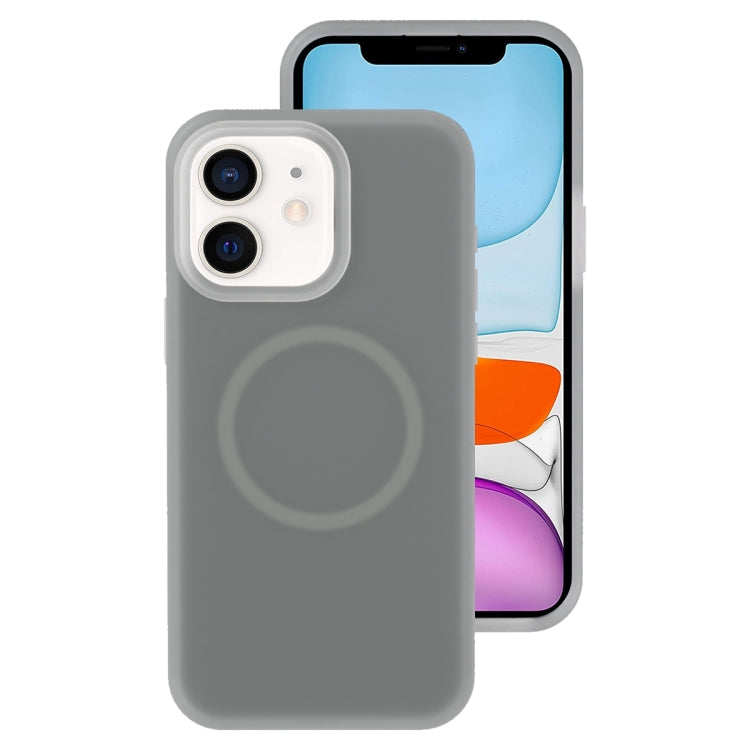 Funda magnética para teléfono con silicona líquida Jelly MagSafe, For iPhone 11, For iPhone 11 Pro