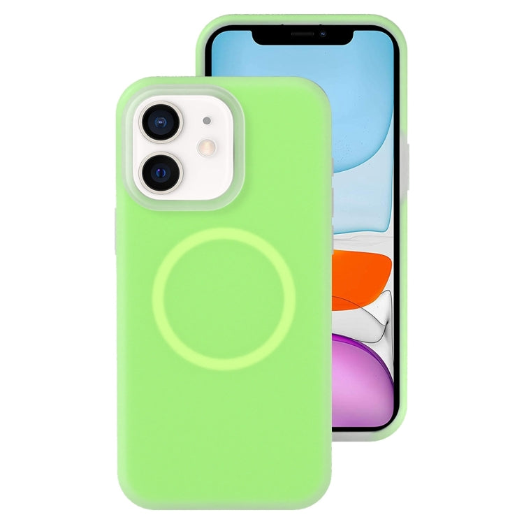 Funda magnética para teléfono con silicona líquida Jelly MagSafe, For iPhone 11, For iPhone 11 Pro