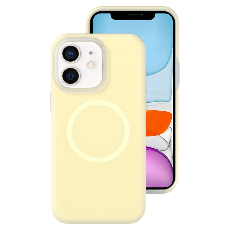 Funda magnética para teléfono con silicona líquida Jelly MagSafe, For iPhone 11, For iPhone 11 Pro