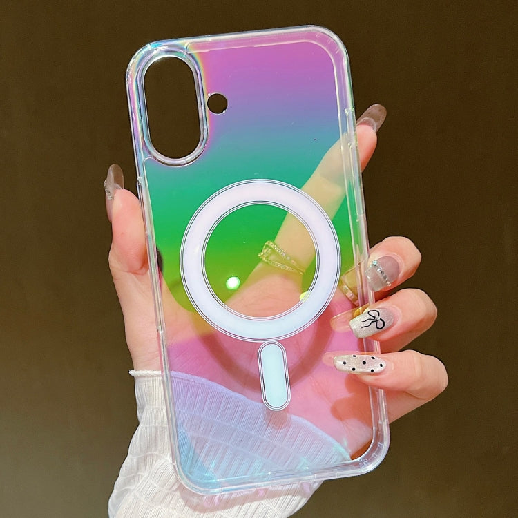 Caja del teléfono de cobertura total con airbag MagSafe de color degradado, For iPhone 18 Pro, For iPhone 18 Pro Max, For iPhone 16e / 17e, For iPhone 17 Pro Max, For iPhone 17 Pro, For iPhone 17, For iPhone Air, For iPhone 16 Pro Max, For iPhone 16 Pr...